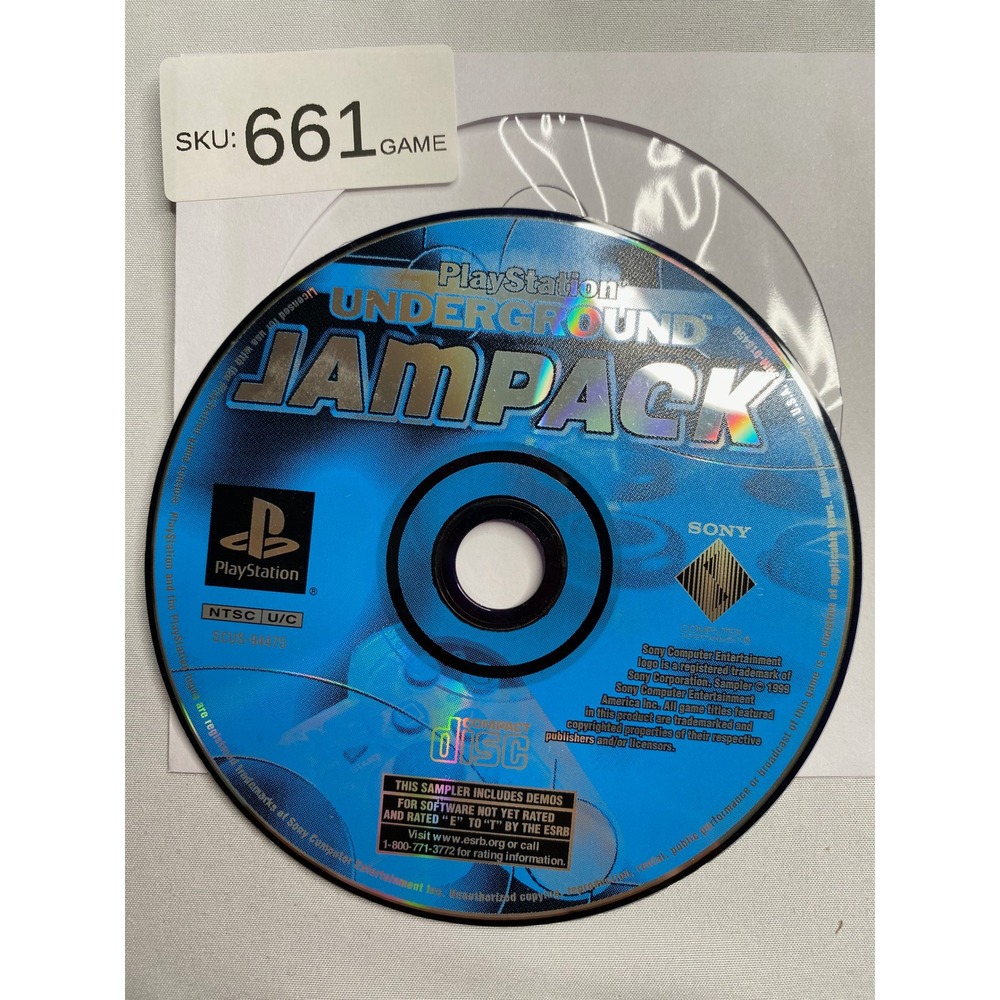 Sony PlayStation Underground Jampack PS1 Demo Disc